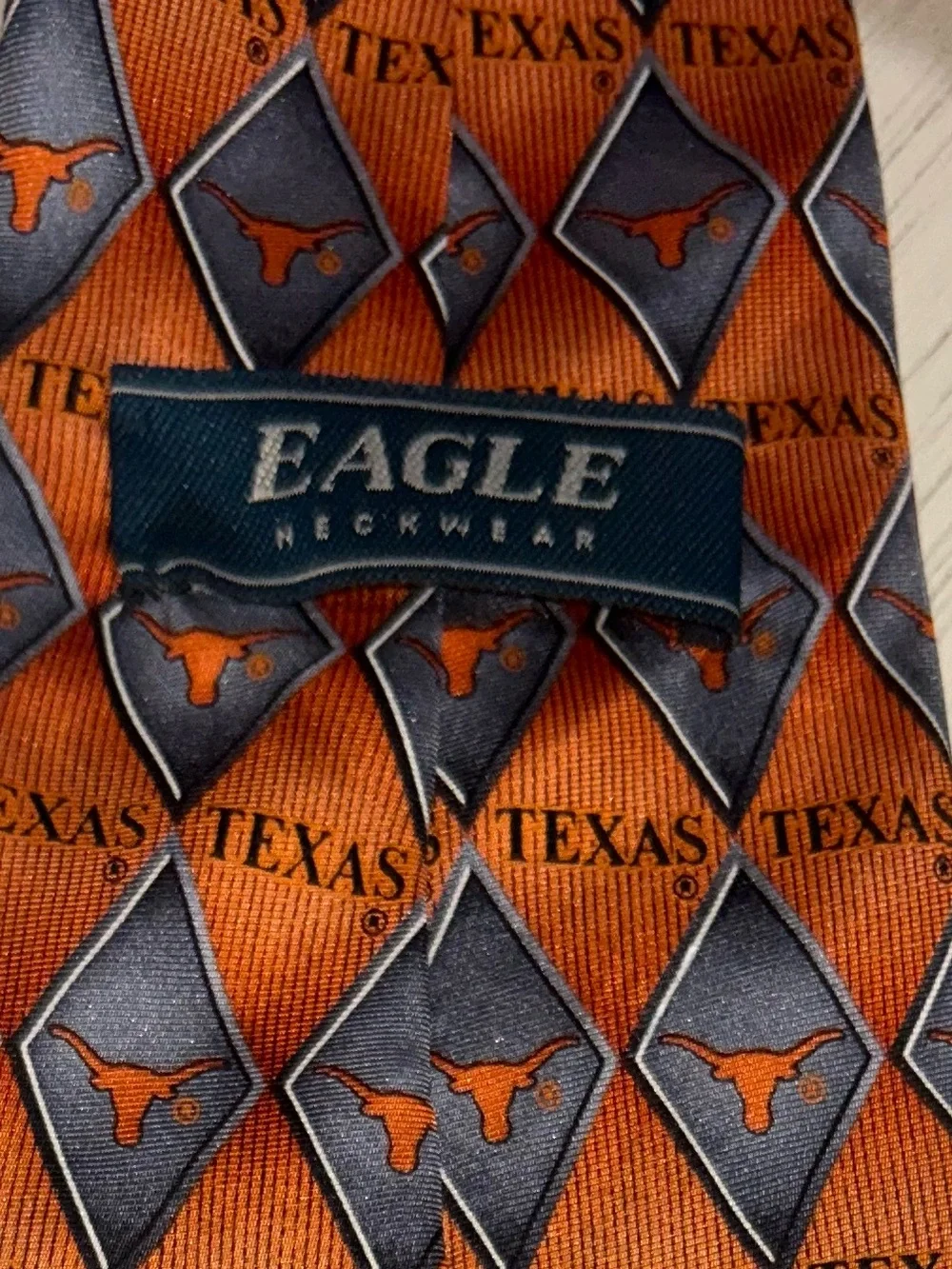 University of Texas UT Longhorn Silk Men's Tie